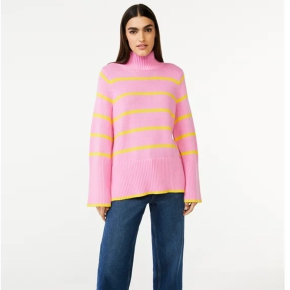 Free Assembly Women’s Tall Rib Turtleneck Sweater - Picture 3 of 5